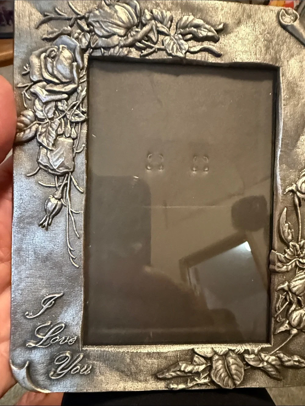 Antique Pewter Finish Photo Frame - Pewter